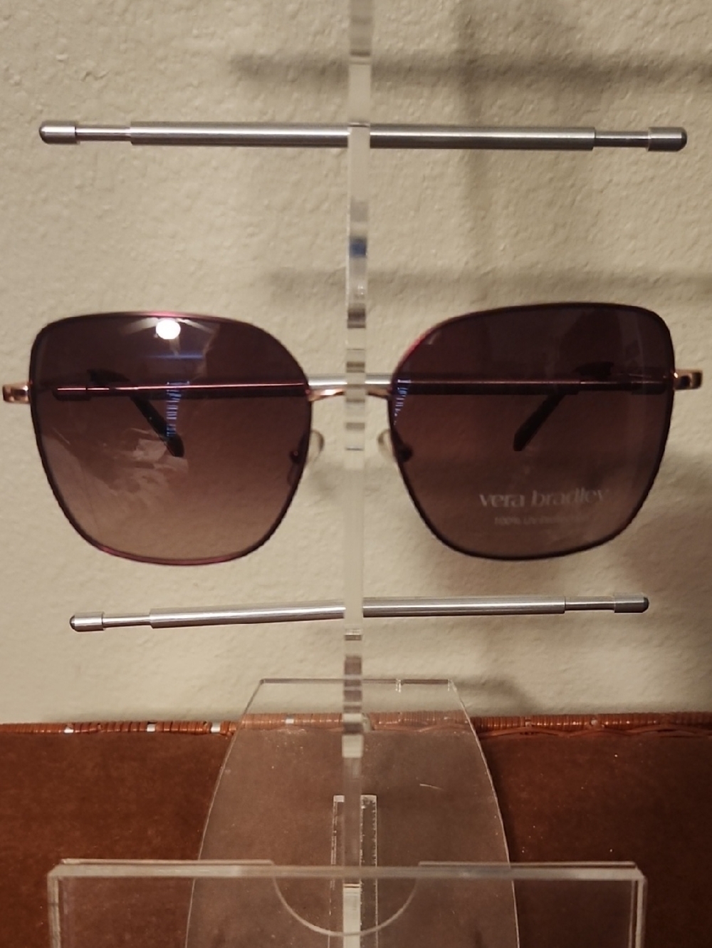 Vera Bradley Rose-Purple Gradient Square Sunglasses